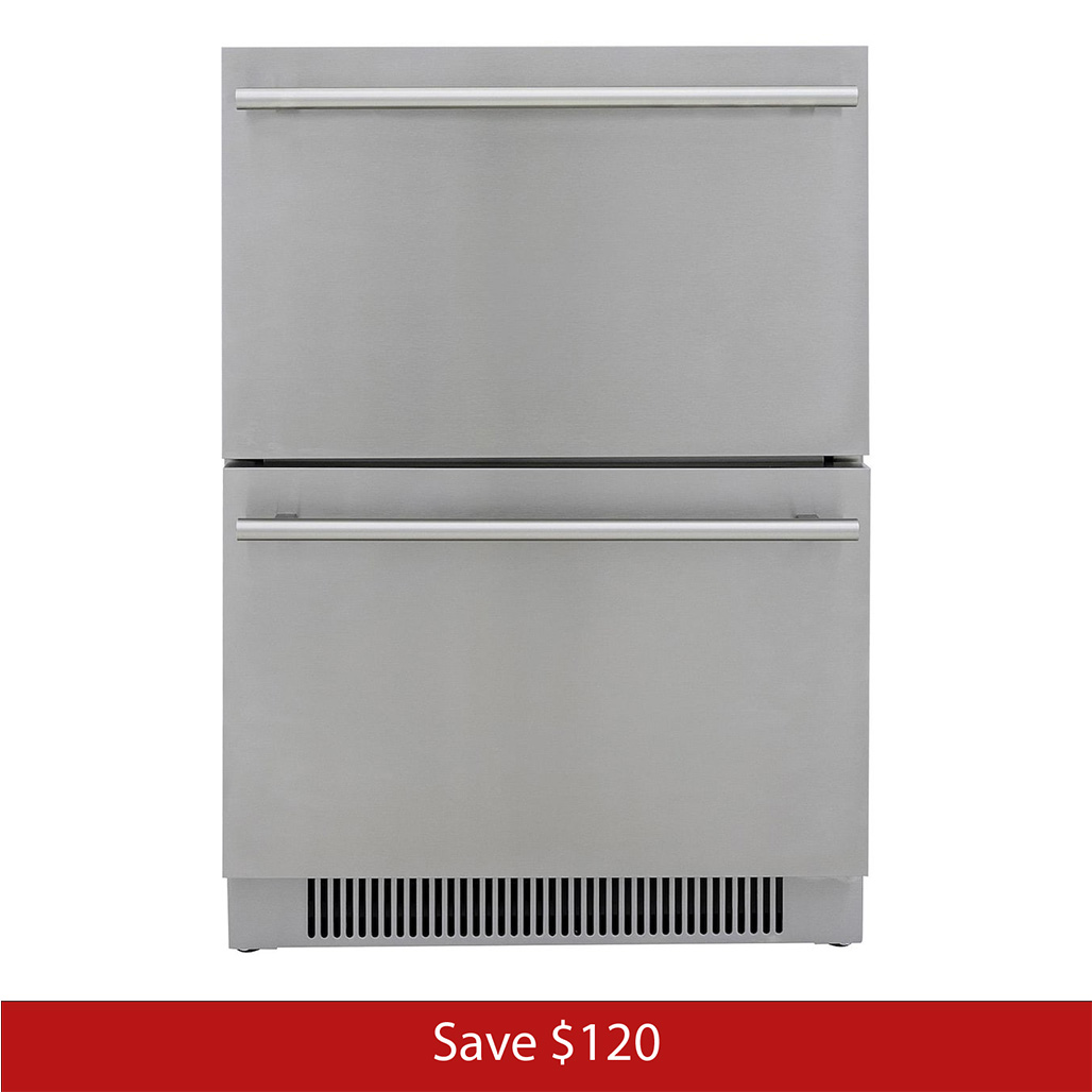 Blaze 23.5" Double Drawer Refrigerator | Promo Ends December 15th.