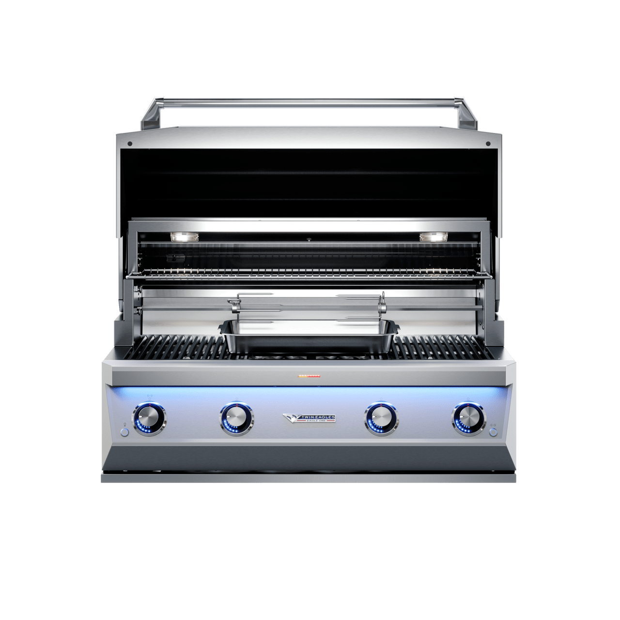 Twin Eagles 42" Eagle One Super Premium Built-In Gas Grill | 25,000 BTU burners, constructed of 14 gauge 304 stainless steel with lifetime warranty
