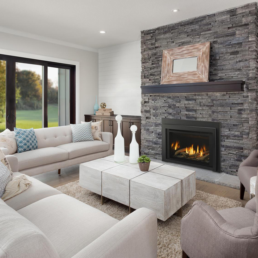 Majestic Ruby 25" Direct Vent Gas Insert with IntelliFire Plus Ignition System | Modern Gas Fireplace Insert