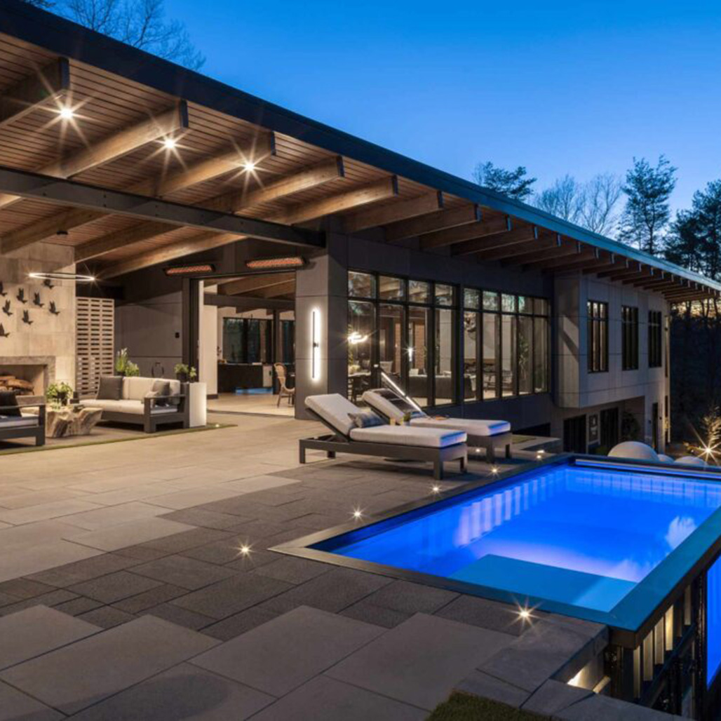 Infratech Motif CD Series 5200 Watt 48" Outdoor Electric Heater - Dual Element | Now you can extend the outdoor living and entertaining season by more than three months in temperate areas to year-round in milder climates with an Infratech electric heating system.