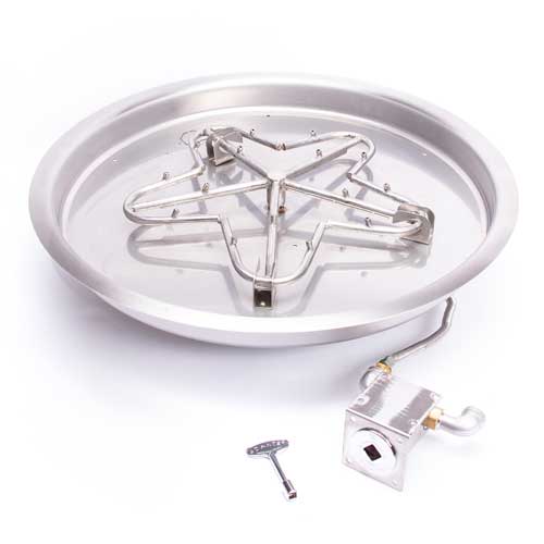 HPC Penta 37" Round Bowl Fire Pit Insert | 30" penta burner