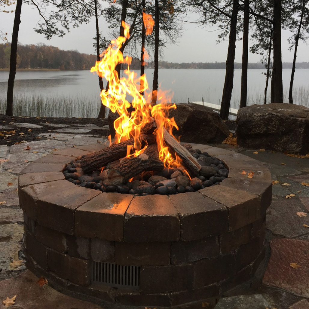 HPC Penta 37" Round Bowl Fire Pit Insert | Spun design adds rigidity
