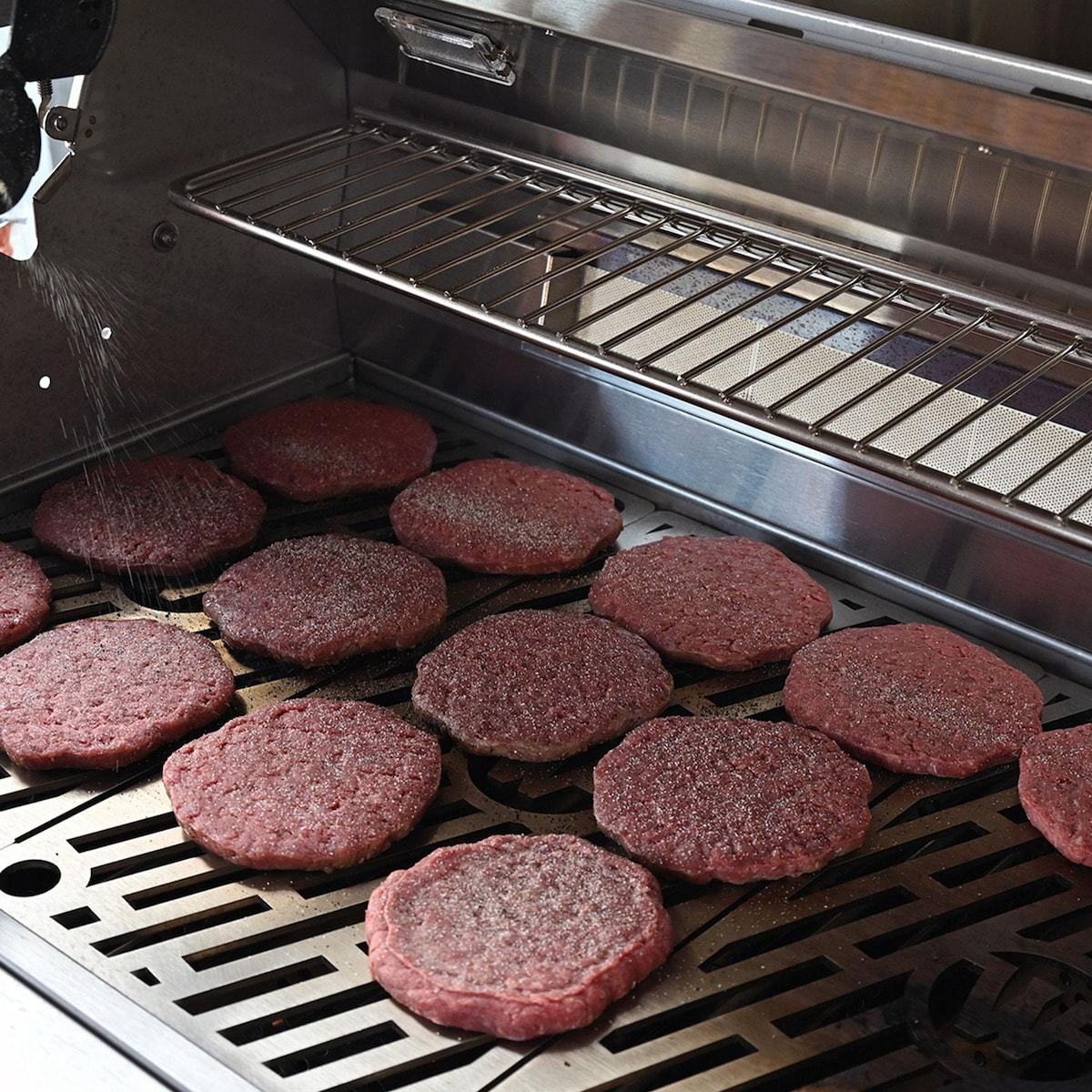 Wildfire Ranch Pro 36" Built-In Black Stainless Steel Gas Grill |  Hoods easily opens with a touch of the finger