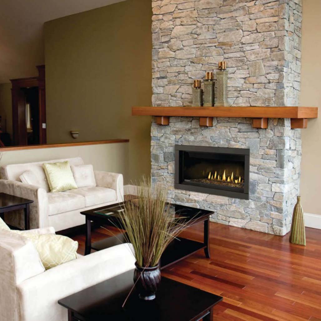 Napoleon Ascent 42" Direct Vent Linear Gas Fireplace - Gas Fireplace for Modern Homes