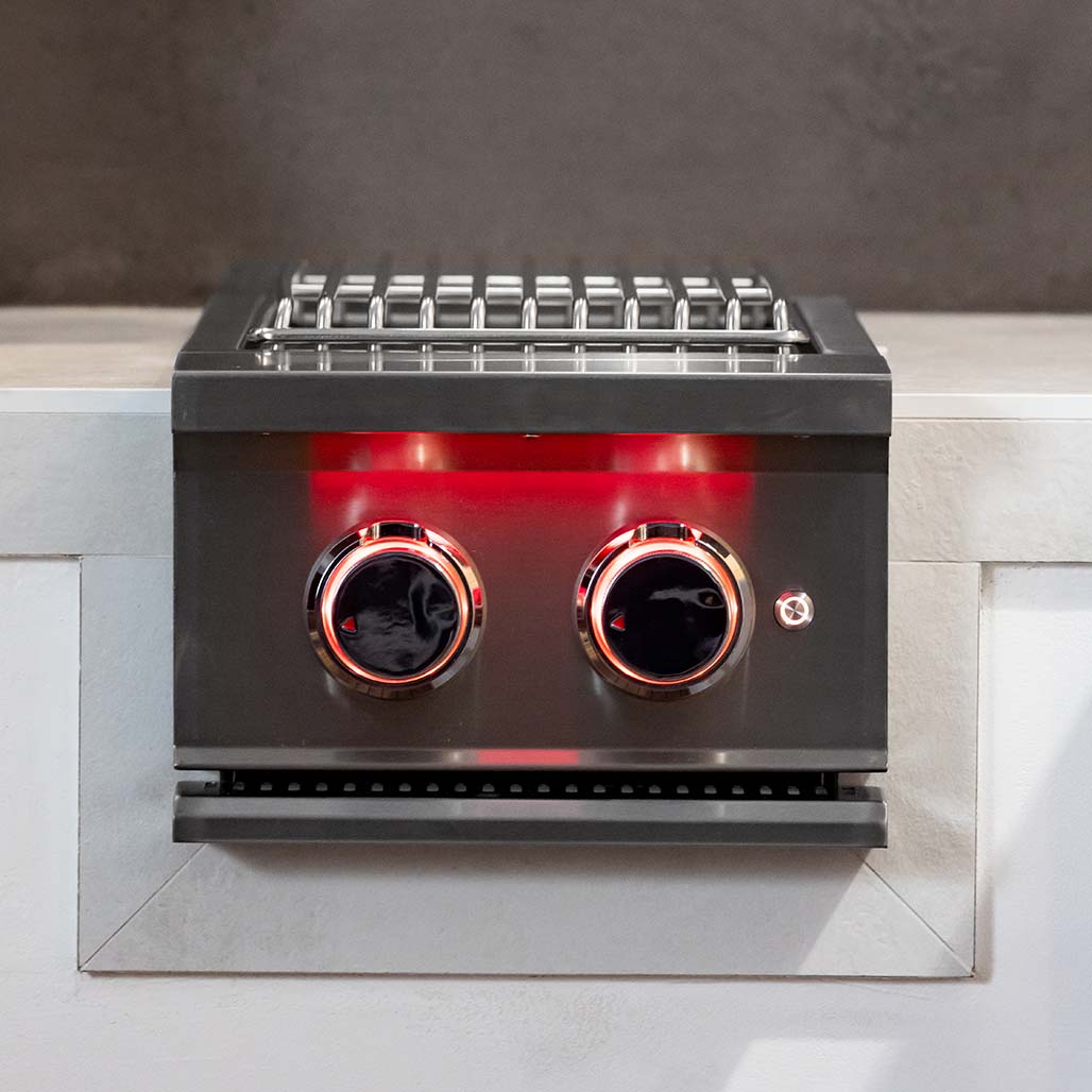 TrueFlame Double Side Burner |  Weather-Resistant and Easy to Clean