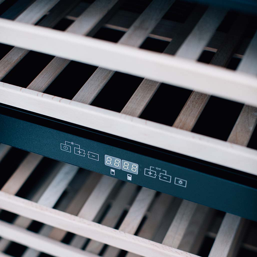TrueFlame 24" Outdoor Rated Wine Cooler - Dual Zone | Outdoor Kitchen Wine Fridge