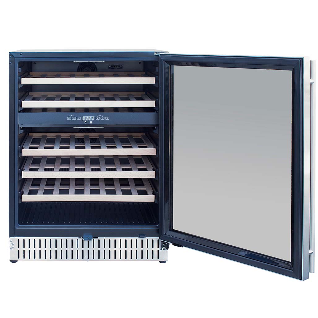 TrueFlame 24" Outdoor Rated Wine Cooler - Dual Zone | 46 Bottle Capacity