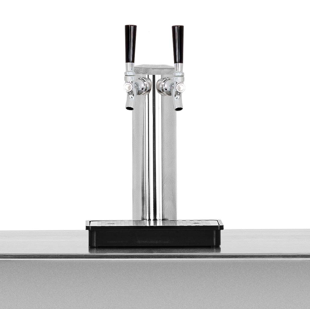 TrueFlame 24" 6.6c Deluxe Outdoor Kegerator - Two Tap | Two Tap Kegerator