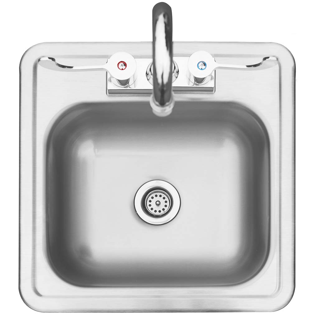 TrueFlame 15" Drop-in Sink | Sink for Outdoor Kitchens