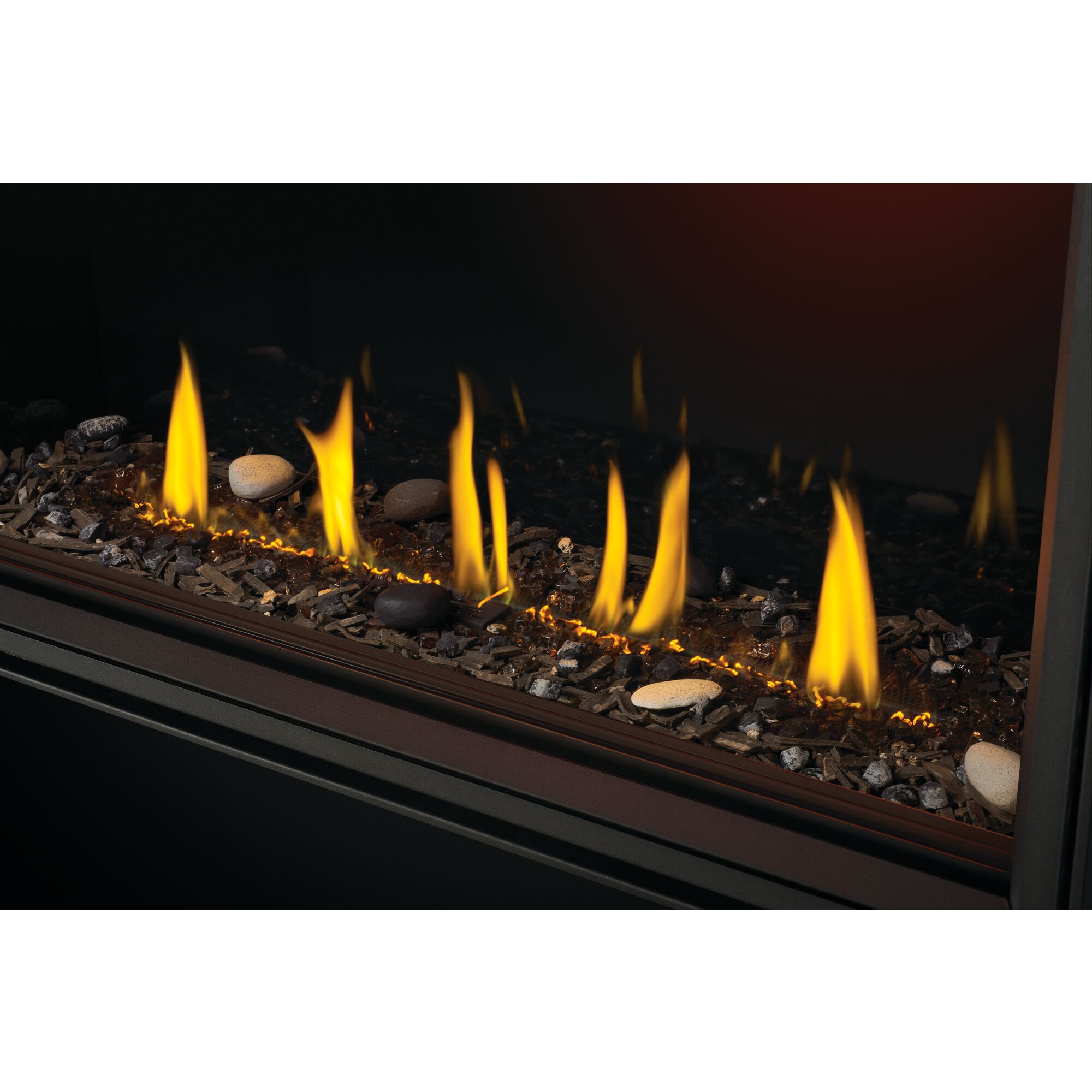 Napoleon 50" Tall Linear Vector Direct Vent Gas Fireplace | Heat Radiating Ceramic Glass