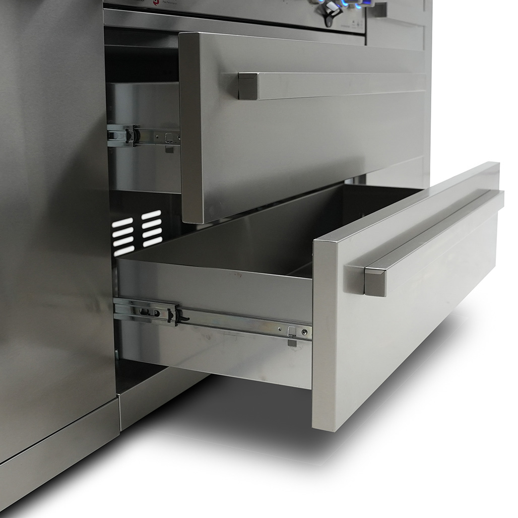 Mont Alpi 400 Deluxe Island | Large roller ball drawers