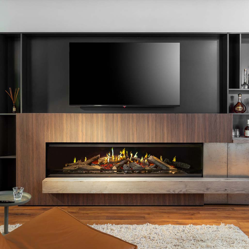 NetZero Fire E-One 190 Single-Sided Electric Fireplace | Embers Living
