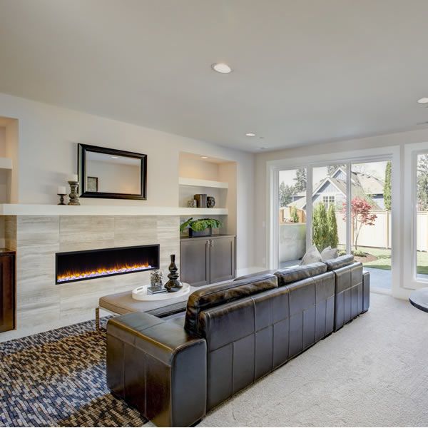 SimpliFire Scion Linear 78" Electric Fireplace | Provides the warmth and coziness of a fireplace without the need for gas lines or venting.