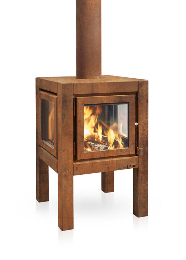 RB73 Quaruba L Outdoor Wood Burning Fireplace | All RB73 models are completely designed, developed and produced in-house. A team of professionals with a passion for wood stoves and modern system and machines to aid them.