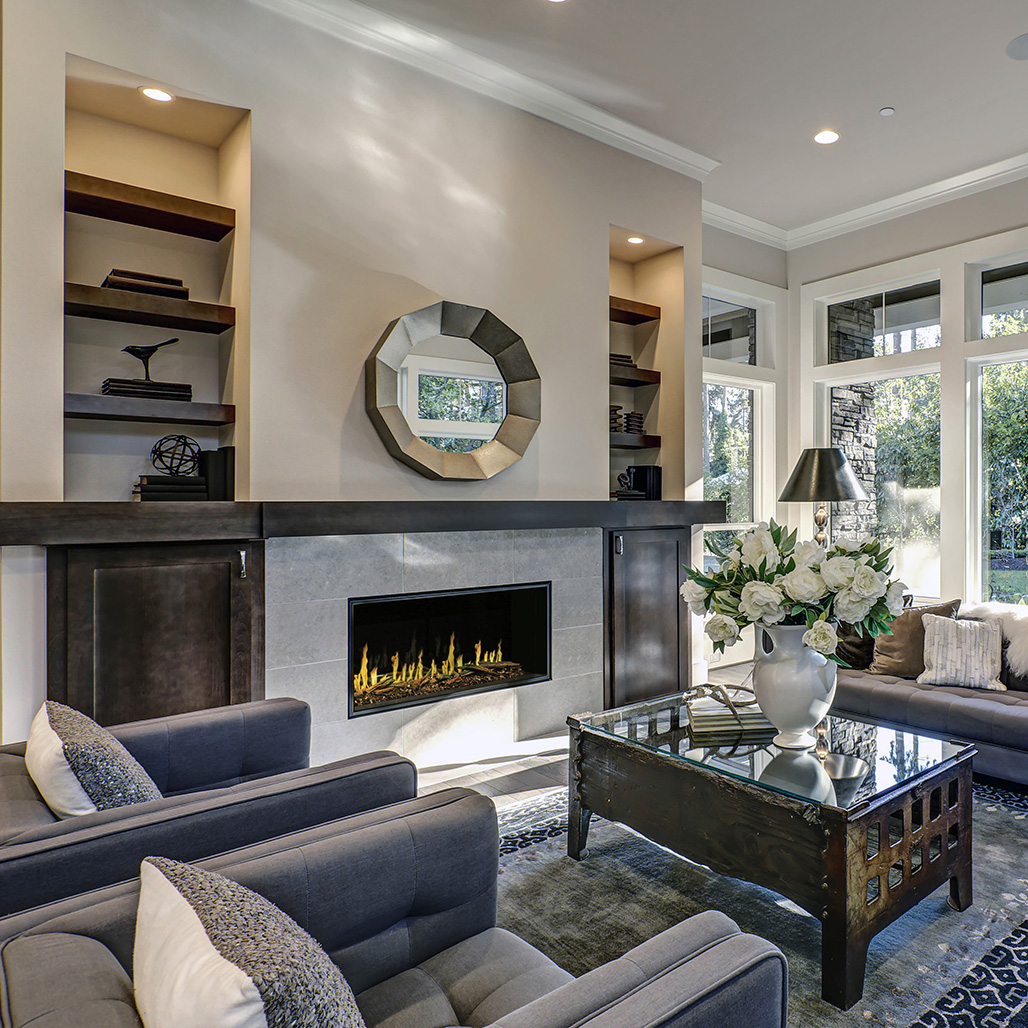 Modern Flames Orion Multi Series 60" Built-In Electric Fireplace | 5,000 or 10,000 BTU Heater
