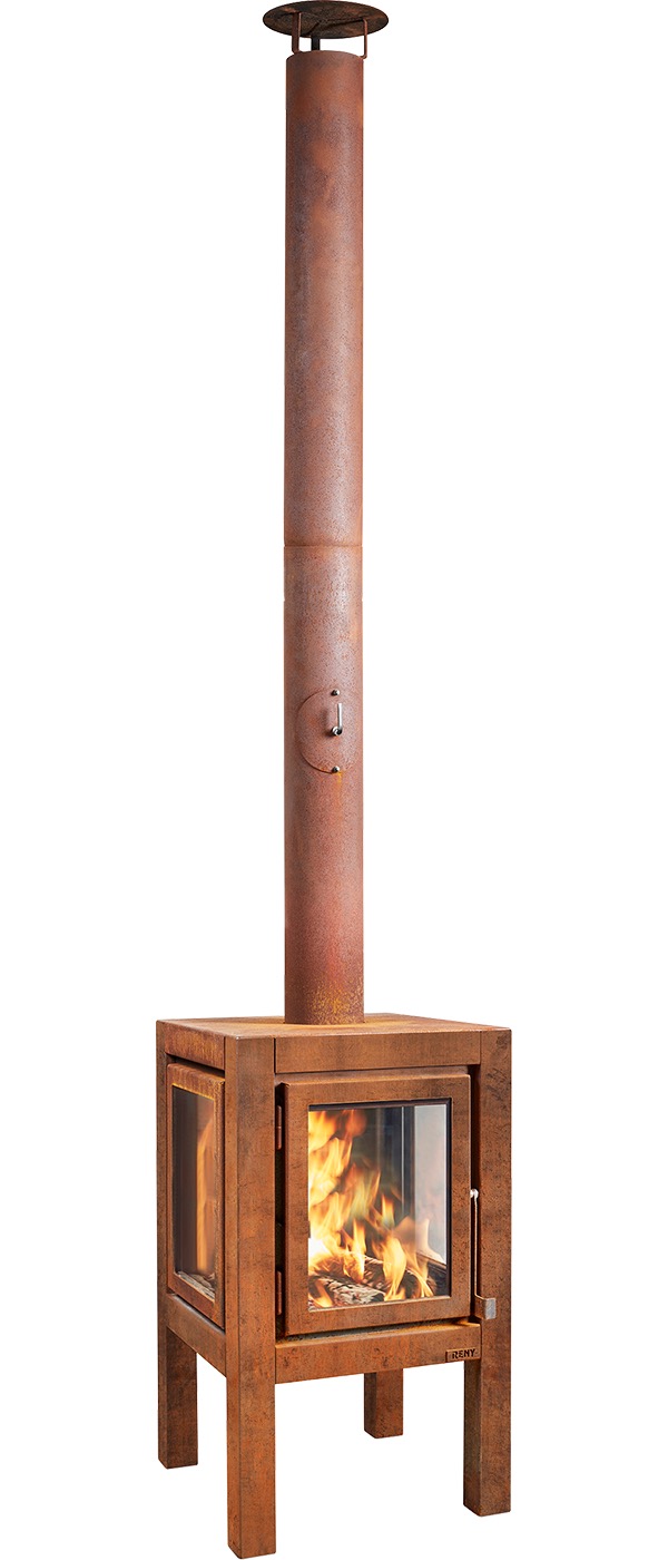 RB73 Quaruba XL Outdoor Wood Burning Fireplace | Outdoor Wood Burning Fireplace