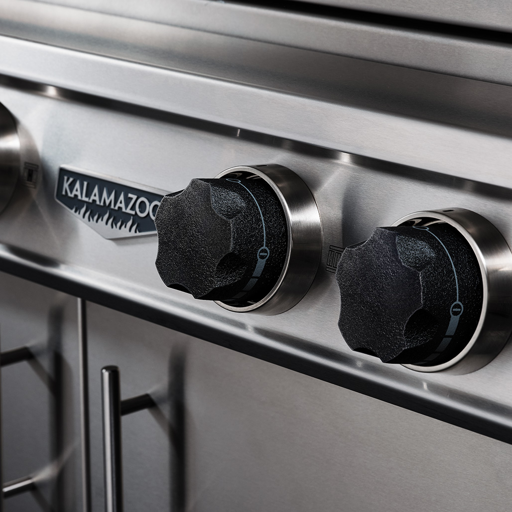 Kalamazoo K1000 Freestanding Hybrid Fire Grill | Two Hybrid Fire Grilling Drawers for wood and charcoal