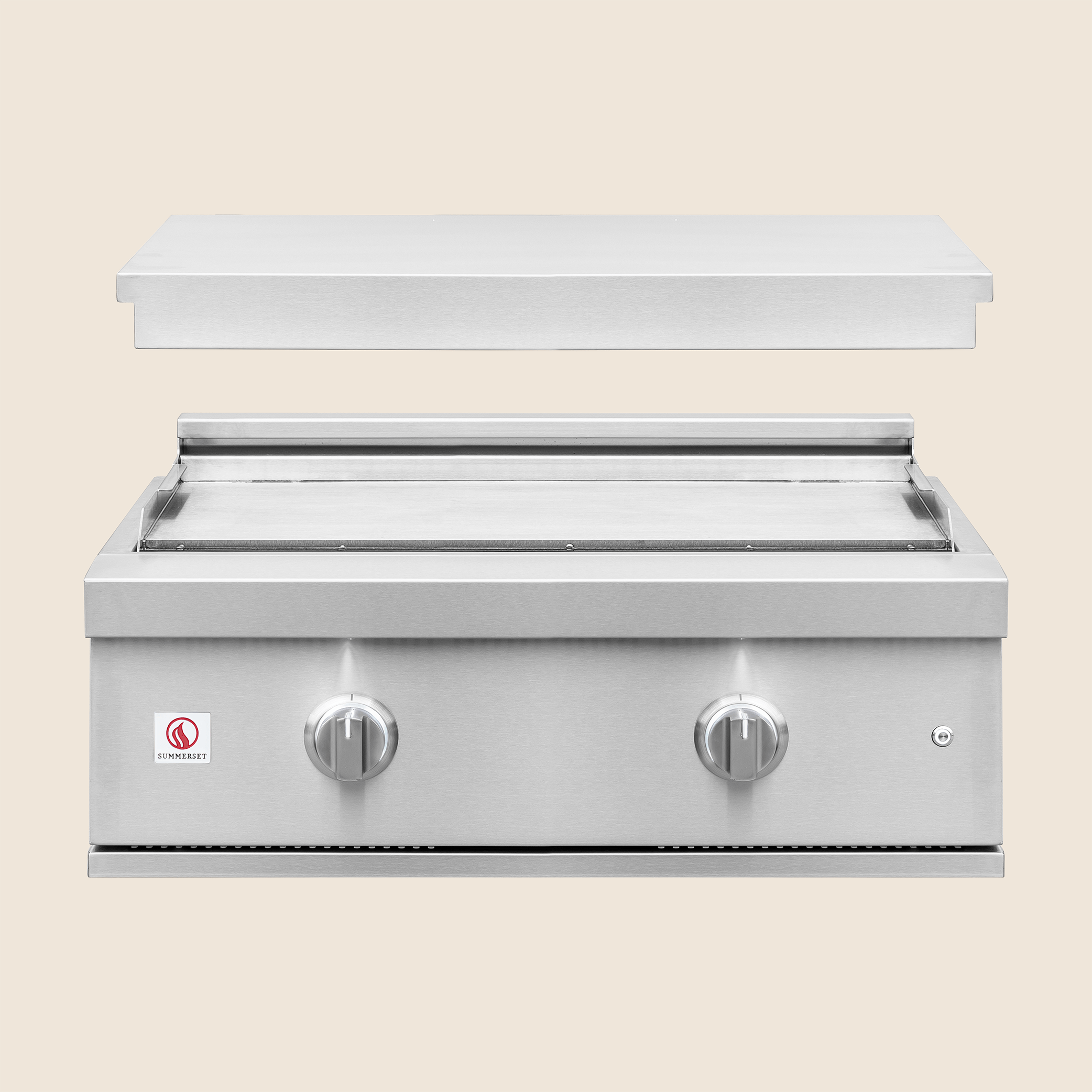 Summerset 30" Pro Gas Griddle | Included #304 Stainless Steel, Removable Lid