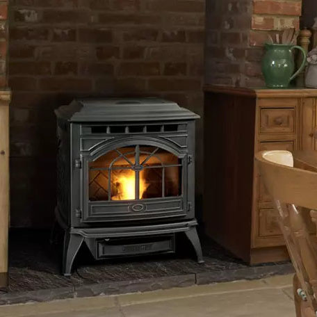 Quadra-Fire Castile Pellet Stove | These EPA certified pellet stoves combine cast iron craftsmanship with patented technology to deliver impressive performance