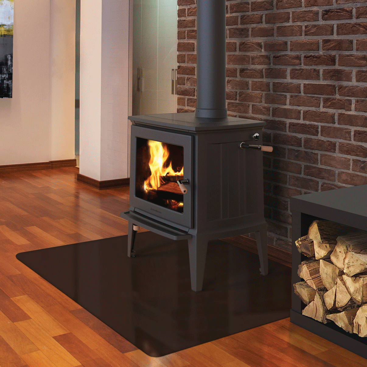 Hearthstone Green Mountain 40 Wood Stove | The TruHybrid stoves burn cleanly and efficiently before and after you engage the catalyst