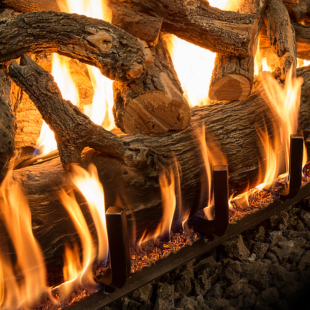 Grand Canyon Jumbo Slim Arizona Weathered Oak Log Set | Embers Living