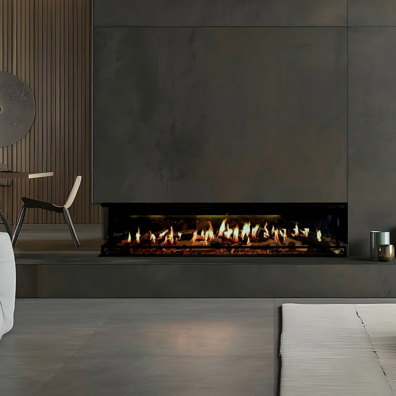 Ortal Holographic 74-Inch Electric Fireplace | Embers Living