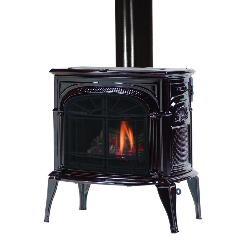 Vermont Castings Intrepid Direct Vent Gas Stove - Millivolt | Cast Iron Stove with Direct Vent