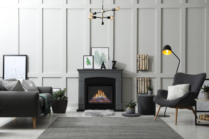 Modern Flames 36" Orion Traditional Electric Fireplace | Set the perfect mood with the Orion’s adjustable flame speed.