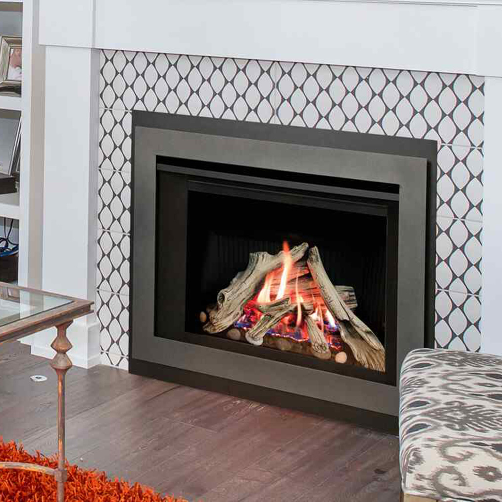 Valor H3 Direct Vent Gas Fireplace | 27 ⅞" w x 17 ⅜" h