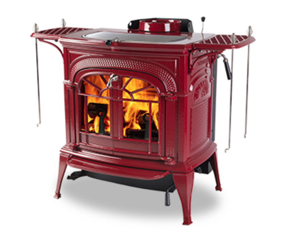 Vermont Castings Intrepid Flexburn Wood Stove | Bordeaux Enamel Wood Stove