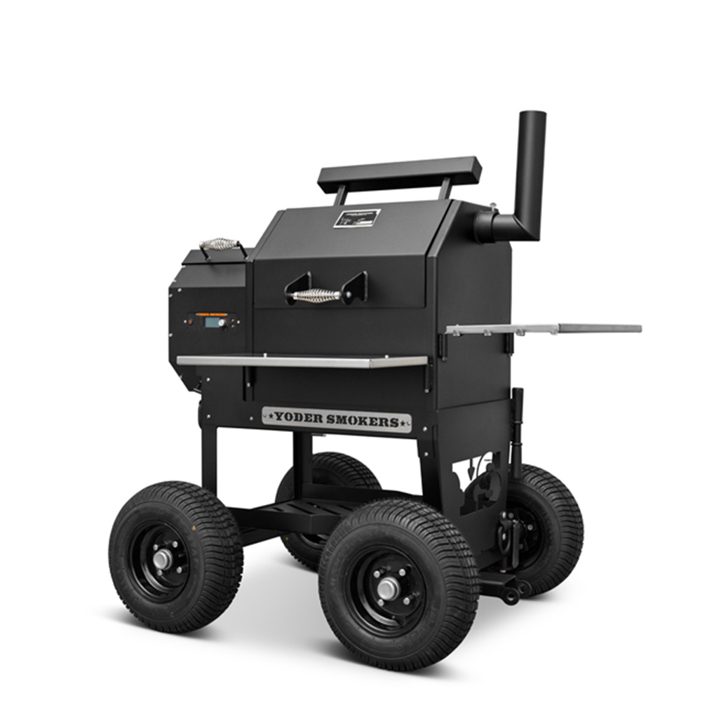 Yoder Smokers YS480S Outlander | The robust mobility of the Outlander creates what has become one of the most capable cooking packages in outdoor cooking