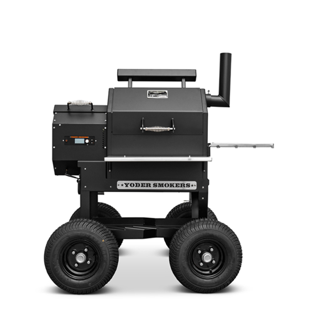 Yoder Smokers YS480S Outlander | The YS480S Outlander Series Pellet Grill brings together an award-winning cooker with our rugged Outlander cart