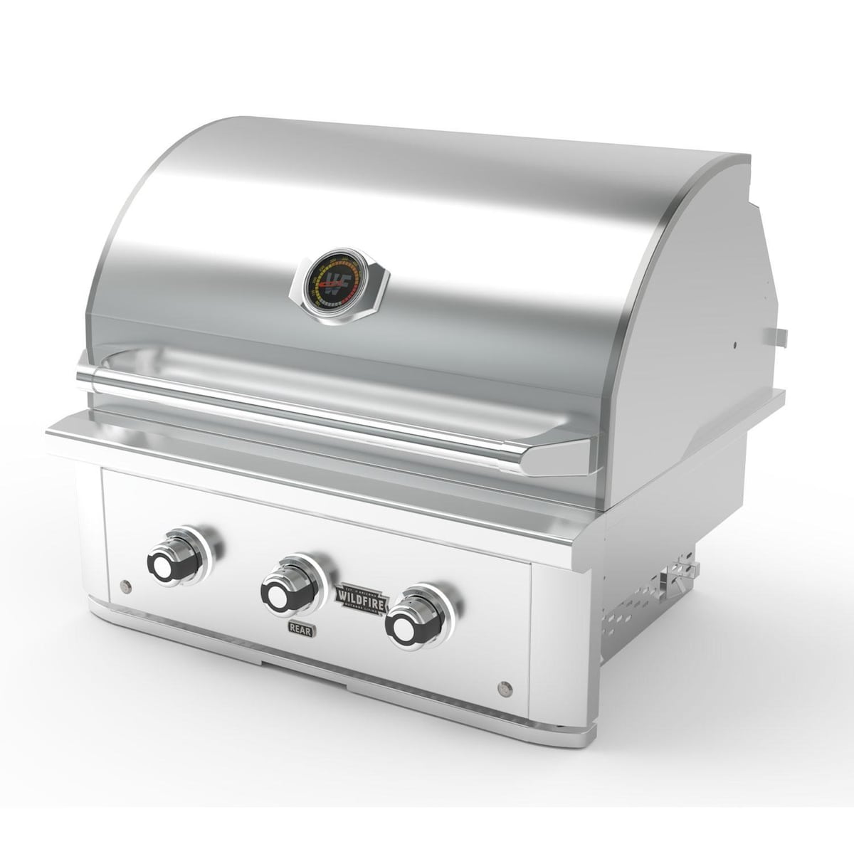 Wildfire Ranch Pro 30" Built-In Gas Grill | 2 Cast Stainless Steel Burners