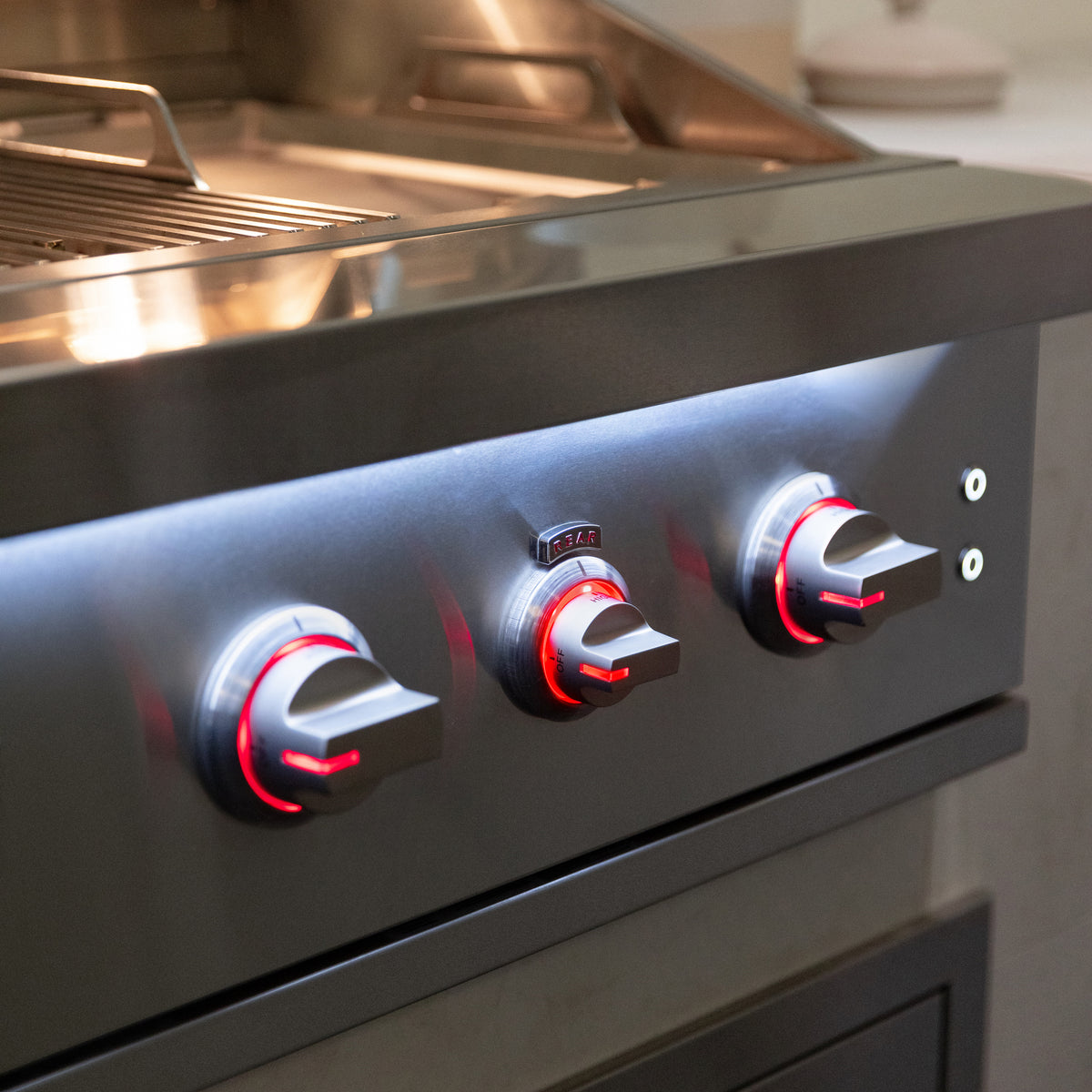 Summerset Quest 42" Built-In Gas Grill | Exterior Waterfall Strip Lighting