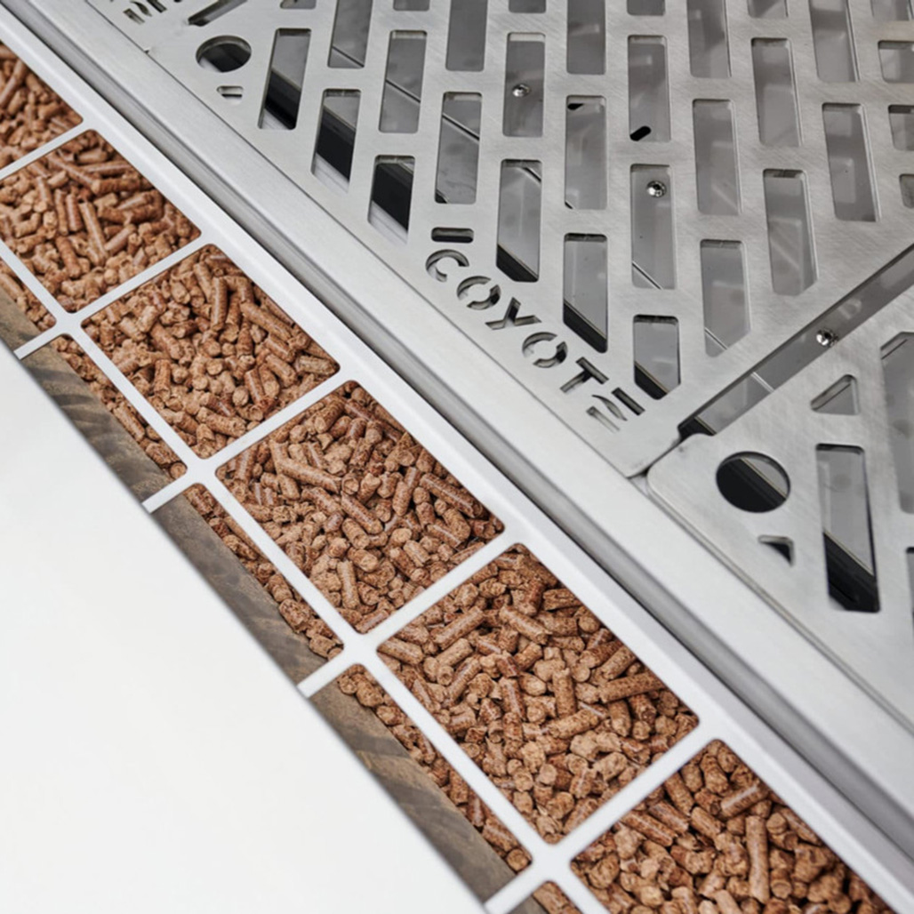 Coyote Outdoor Living 36" Pellet Built-In Grill | Smart Drop pellet feed