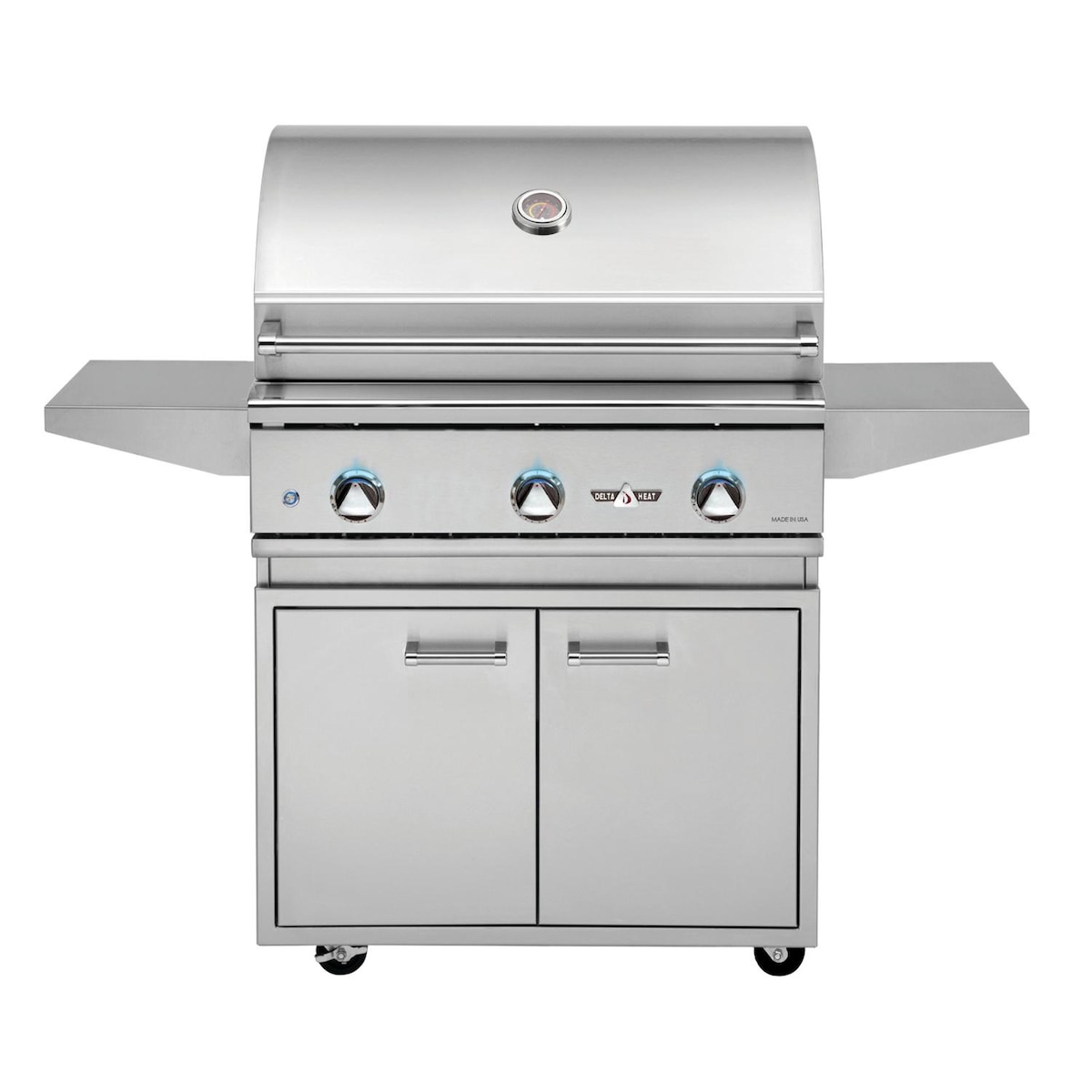Delta Heat Dometic 32" Freestanding Gas Grill | Easy-to-open hood assist system