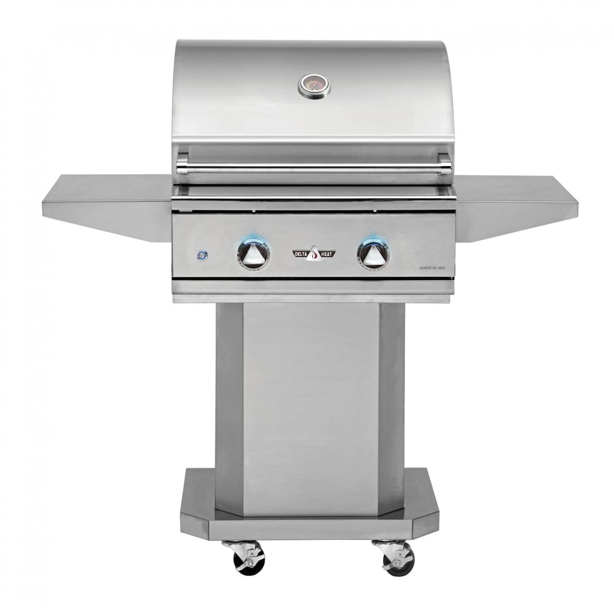 Delta Heat Dometic 26" Freestanding Gas Grill | Easy-to-open hood assist system