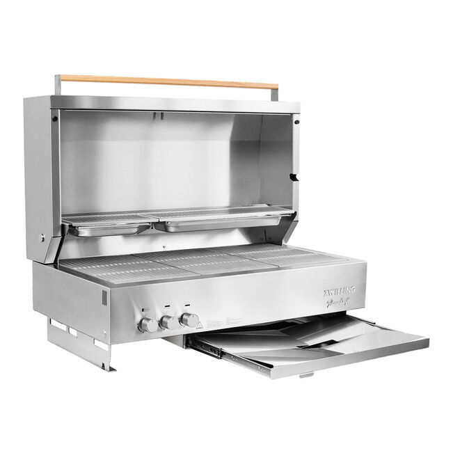 Flammkraft Zwilling Built-In Gas Grill | Grilling with temperatures between 167 and up to 1652 degrees Fahrenheit for hot and fast or low and slow grilling