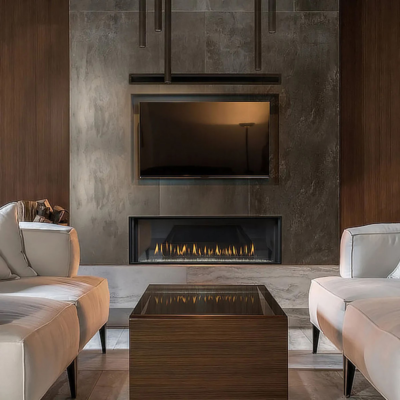 Montigo Distinction 42" Linear Direct Vent Gas Fireplace | D4815 Modern Gas Fireplace