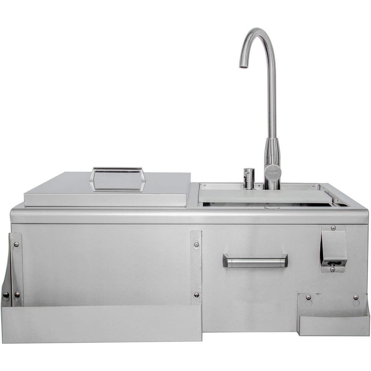 Blaze 30" Beverage Center with Sink & Ice Bin Cooler | Sleek design with curved edges