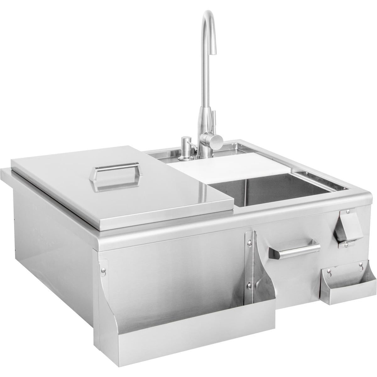 Blaze 30" Beverage Center with Sink & Ice Bin Cooler | Bottle opener for convenience