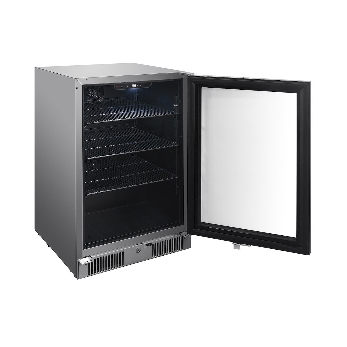 Blaze 20" Outdoor Beverage Center Cooler | Automatic alarm will alert you if the fridge door is ajar