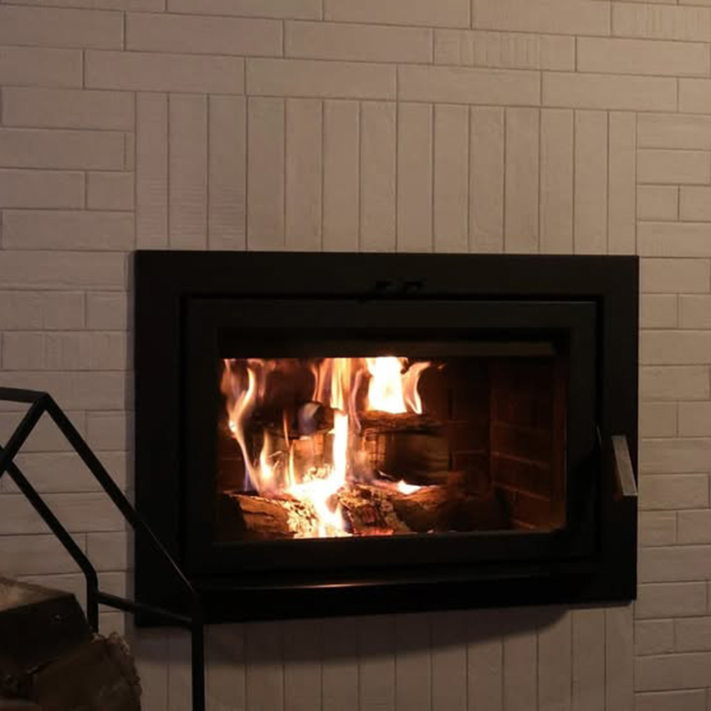 Supreme Astra 18 Clean Face Zero-Clearance Wood Burning Fireplace | Log Size: Up to 18” Recommended 16”