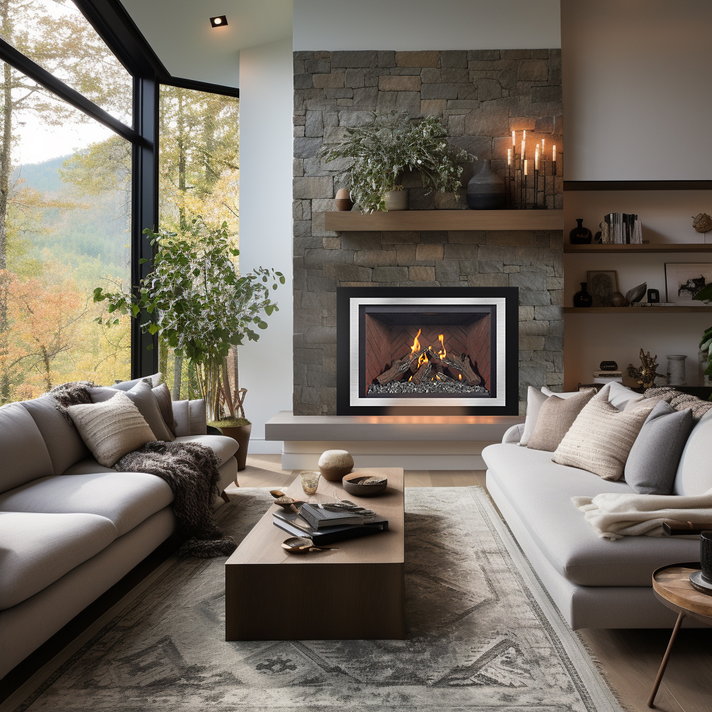 Ortal 36" Wilderness Gas Insert | Invisible micro mesh screen for added safety