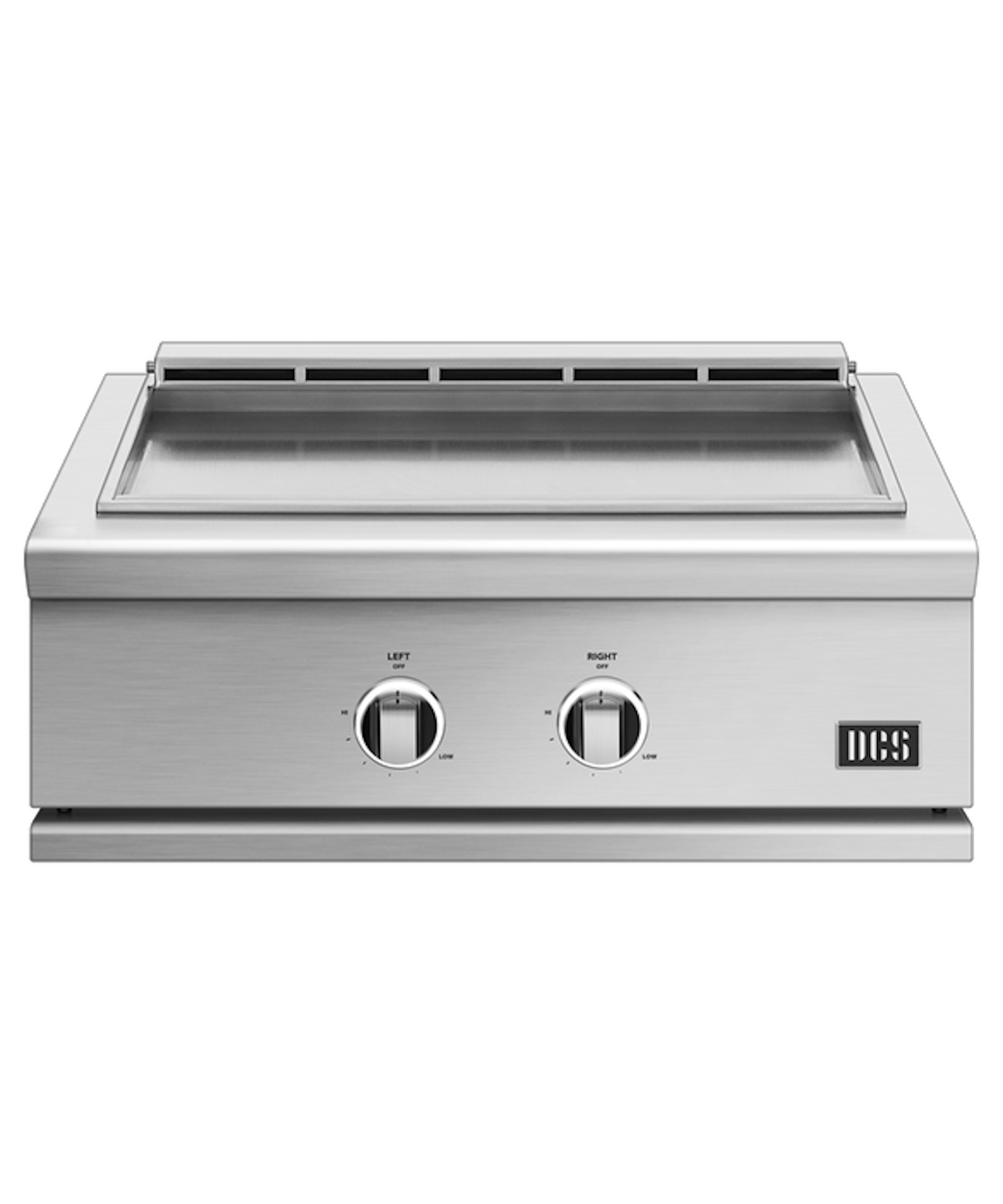 DCS 30" Freestanding Gas Griddle | Separate temperature zones and even heat distribution