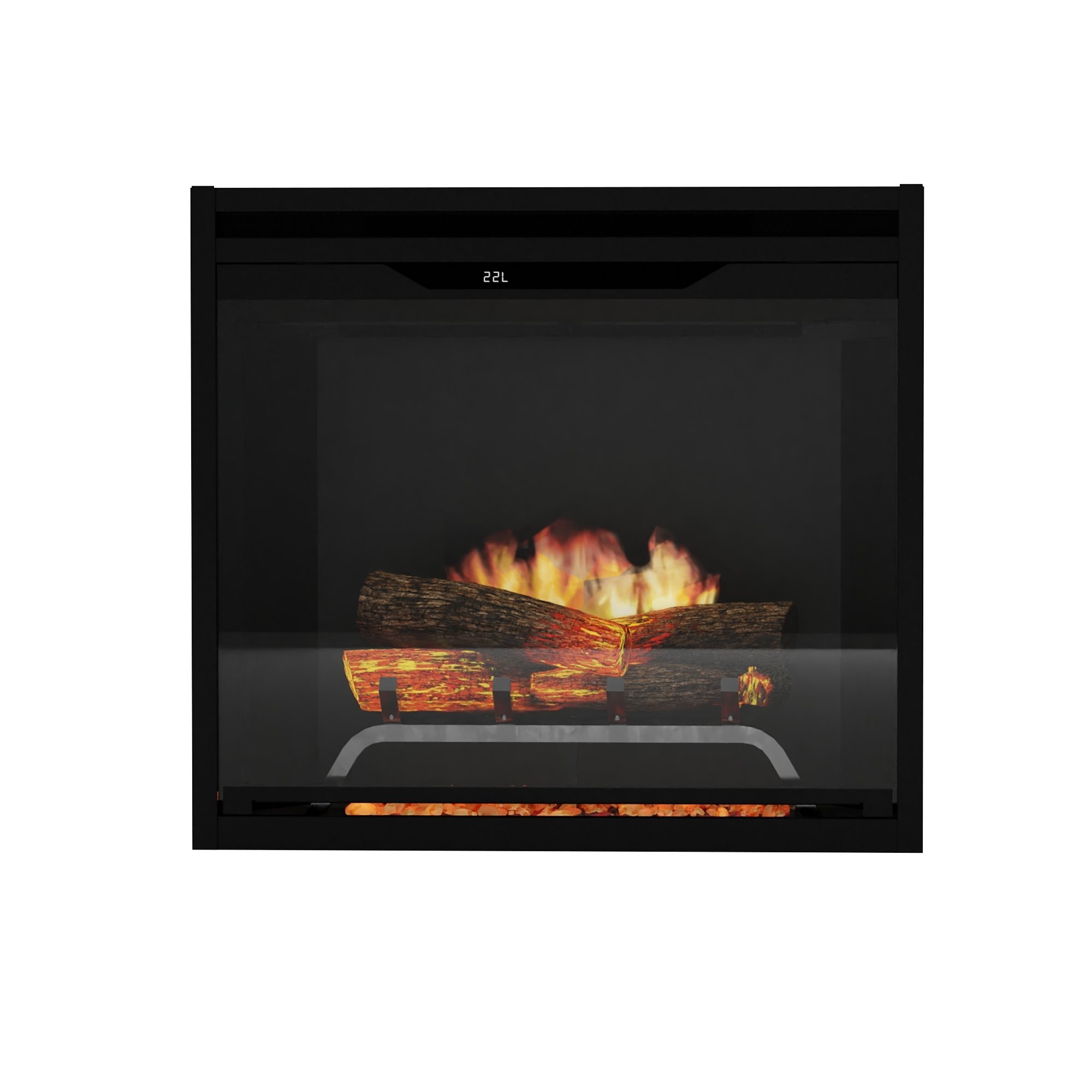 Dimplex 24" Revillusion Built-In Firebox | Flames are larger, brighter and more random, appearing from within the logs.