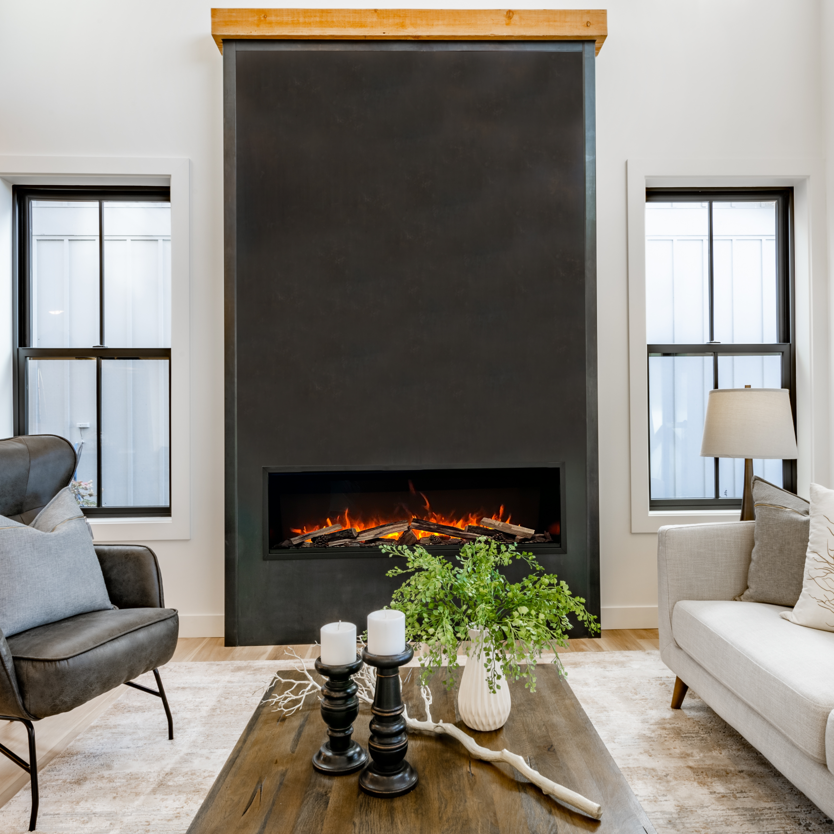 Amantii Symmetry SYM-74-XT Electric Fireplace