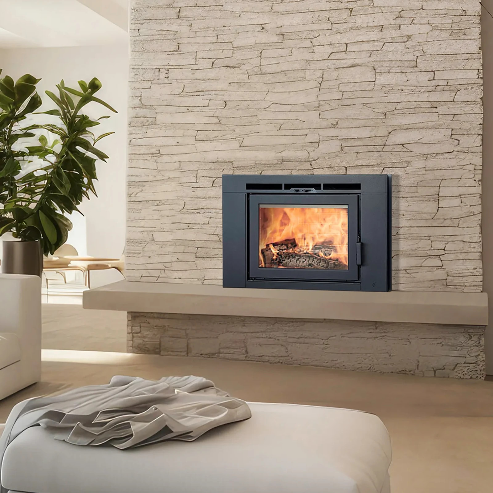 Supreme Lumis 16 Wood Burning Fireplace Insert | Embers Living