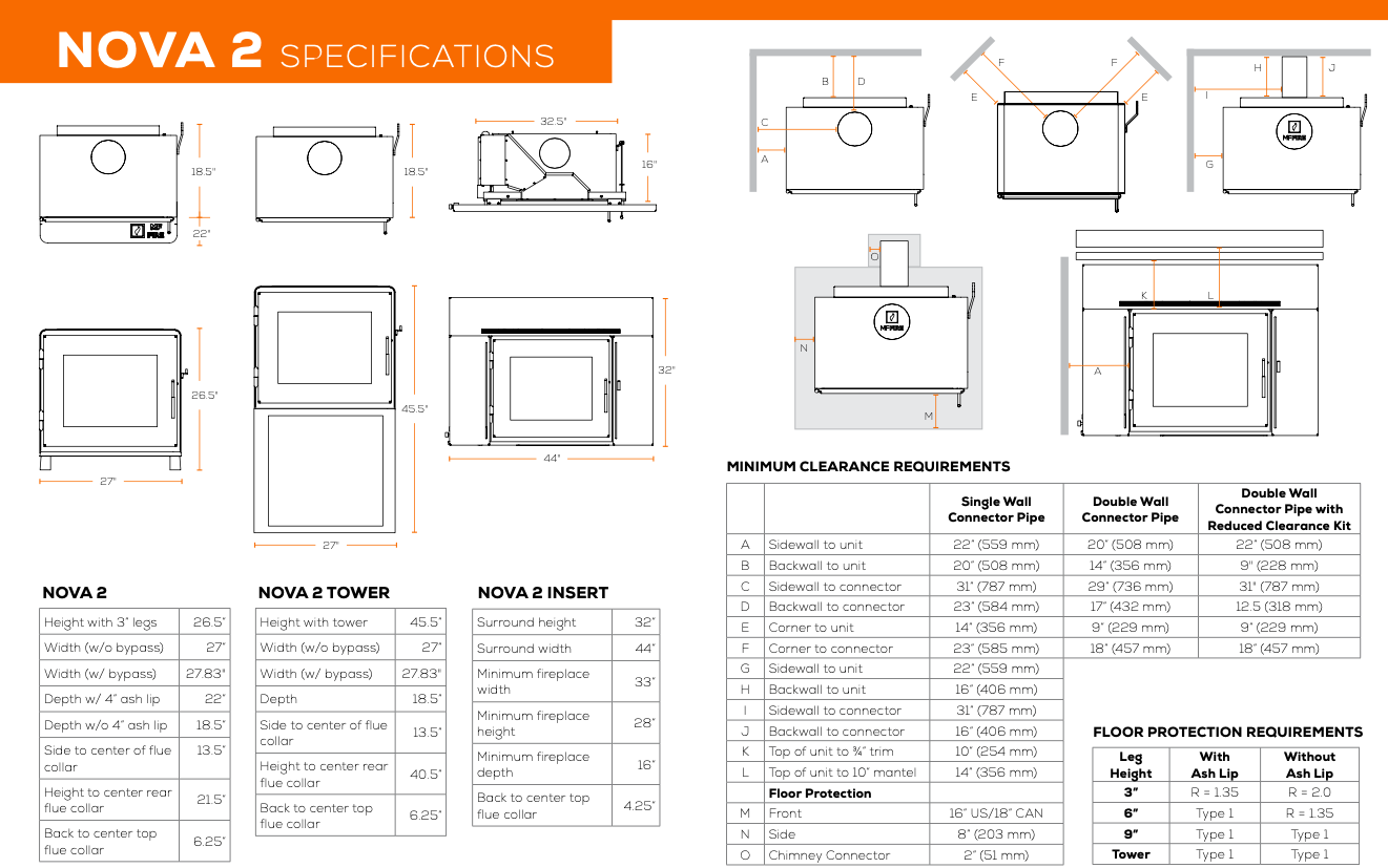 Nova Wood Burning Stove