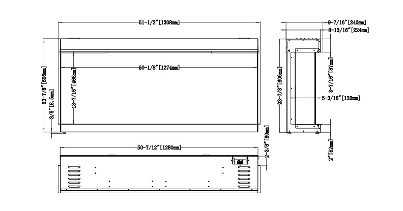 Modern Flames Orion Multi Series Built-In Electric Fireplace | Embers ...